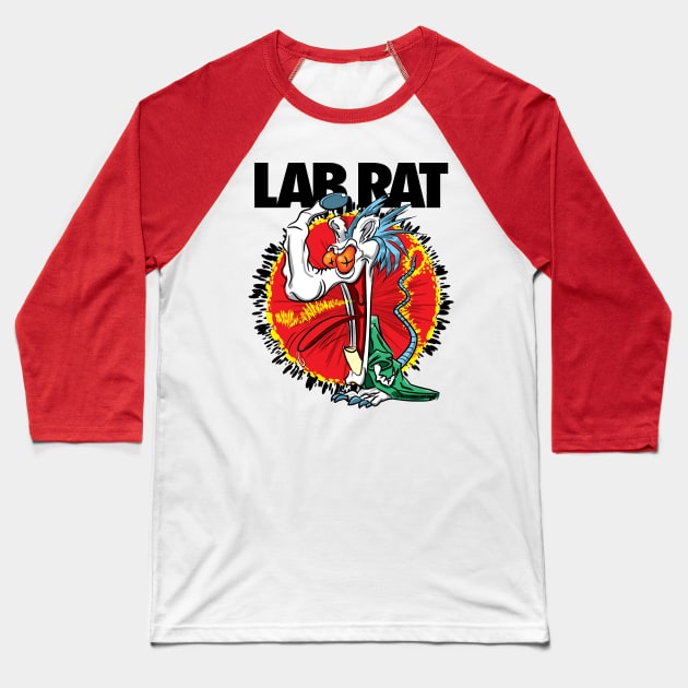 Crazy Lab Rat Baseball T-Shirt by eShirtLabs